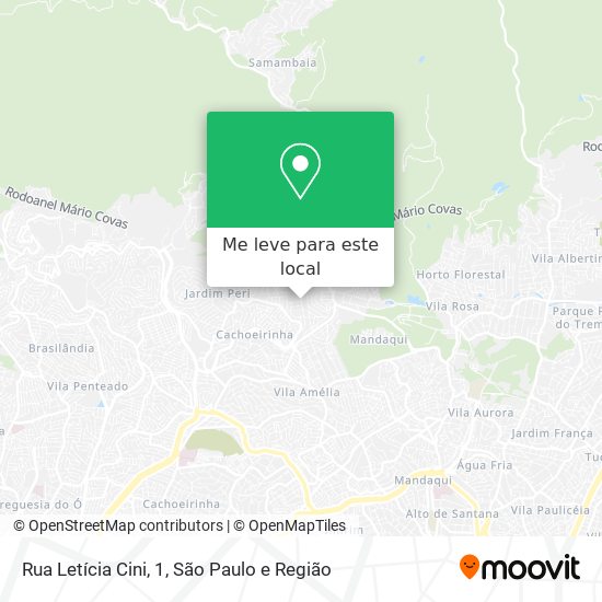 Rua Letícia Cini, 1 mapa