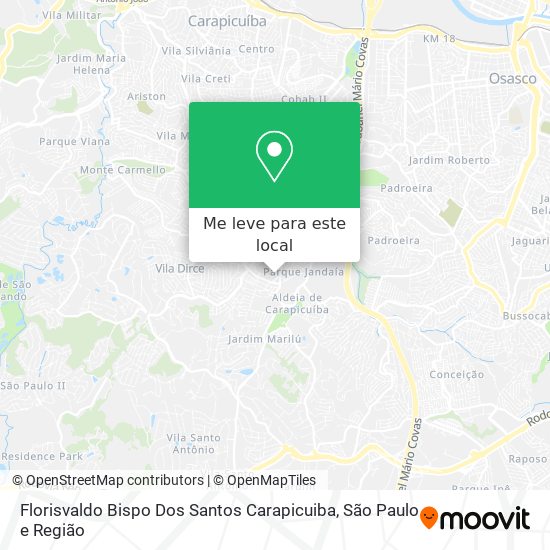 Florisvaldo Bispo Dos Santos Carapicuiba mapa