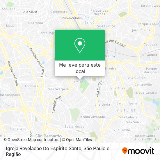 Igreja Revelacao Do Espirito Santo mapa