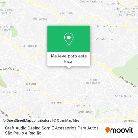 Craft Audio Desing Som E Acessorios Para Autos mapa