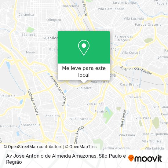 Av Jose Antonio de Almeida Amazonas mapa