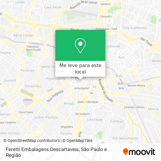 Feretti Embalagens Descartaveis mapa