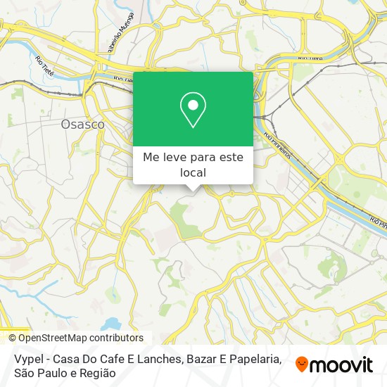 Vypel - Casa Do Cafe E Lanches, Bazar E Papelaria mapa