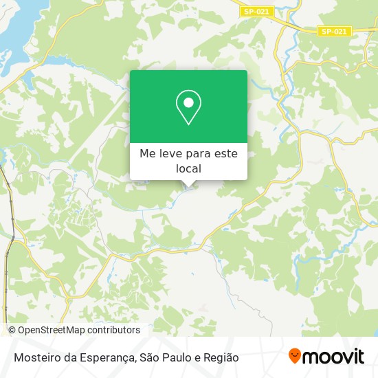 Mosteiro da Esperança mapa