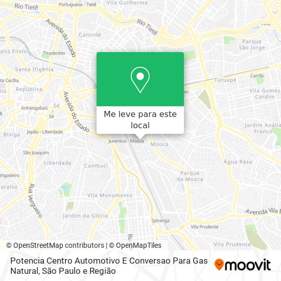 Potencia Centro Automotivo E Conversao Para Gas Natural mapa