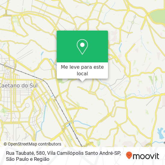 Rua Taubaté, 580, Vila Camilópolis Santo André-SP mapa