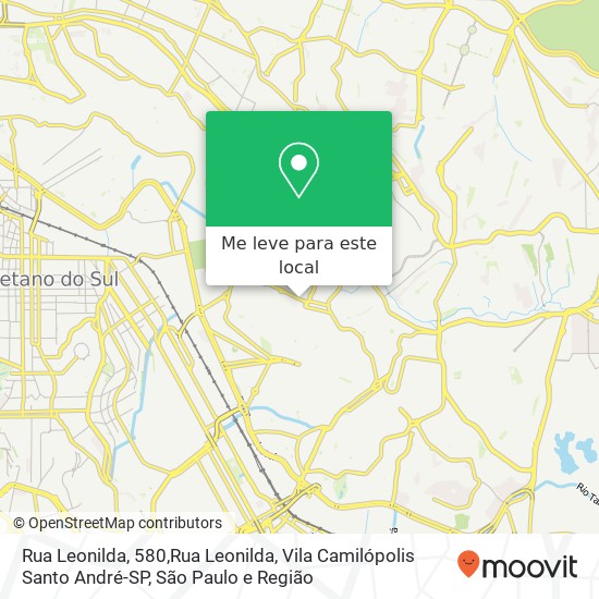 Rua Leonilda, 580,Rua Leonilda, Vila Camilópolis Santo André-SP mapa