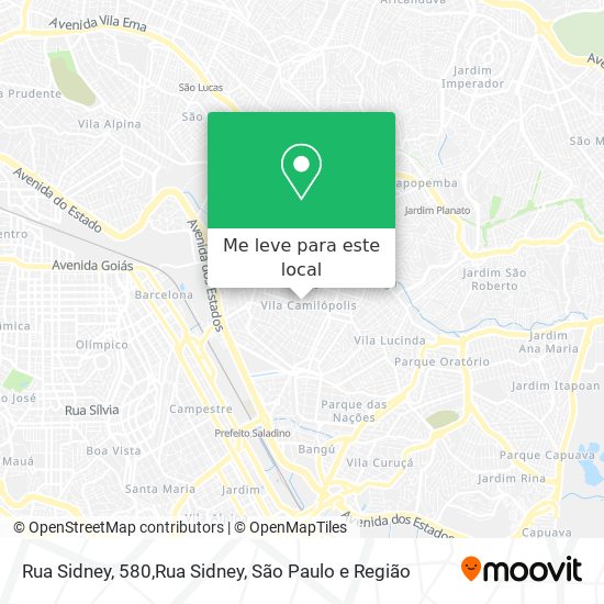 Rua Sidney, 580,Rua Sidney mapa