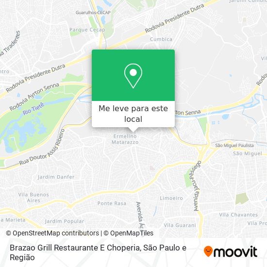 Brazao Grill Restaurante E Choperia mapa