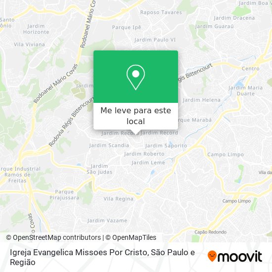 Igreja Evangelica Missoes Por Cristo mapa