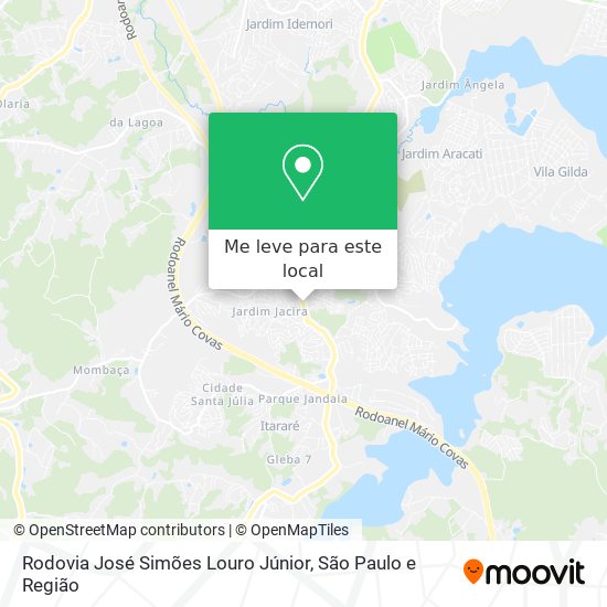 Rodovia José Simões Louro Júnior mapa