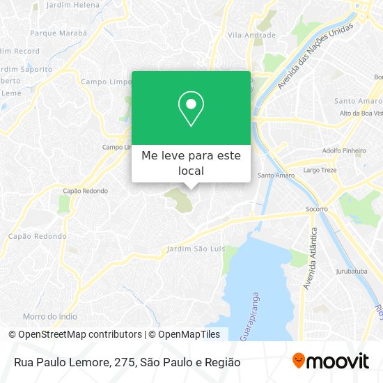 Rua Paulo Lemore, 275 mapa