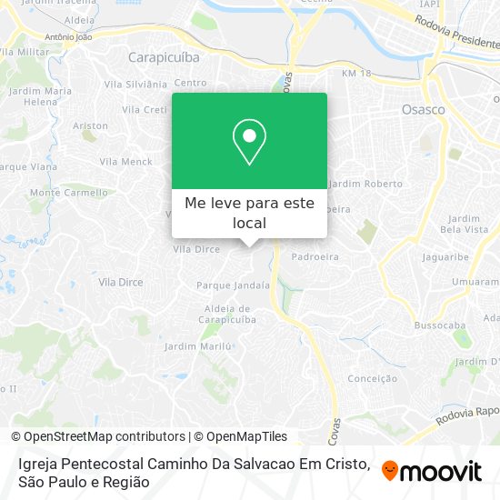 Igreja Pentecostal Caminho Da Salvacao Em Cristo mapa