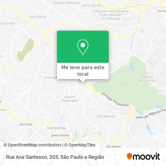 Rua Ana Santesso, 303 mapa