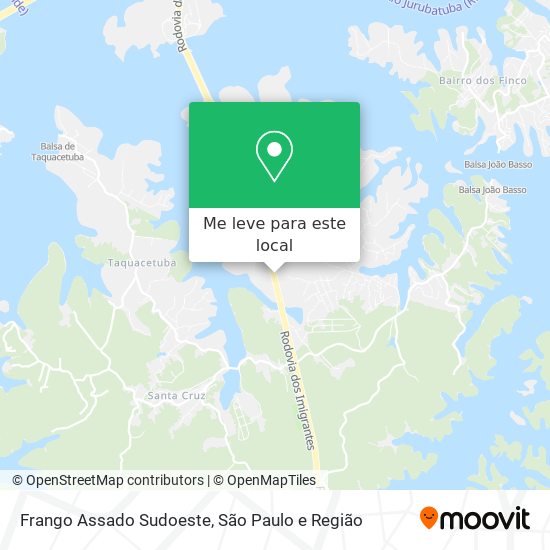 Frango Assado Sudoeste mapa
