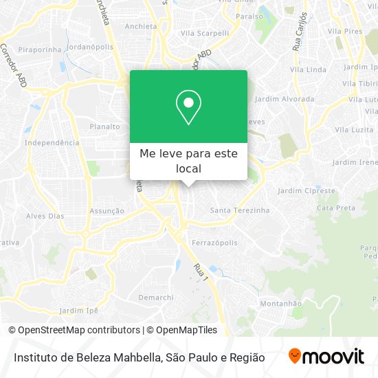 Instituto de Beleza Mahbella mapa