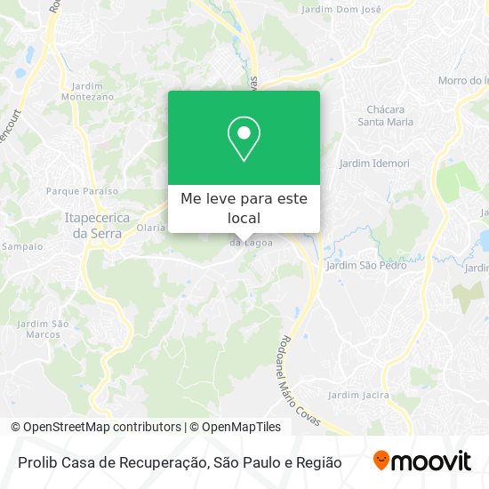 Prolib Casa de Recuperação mapa