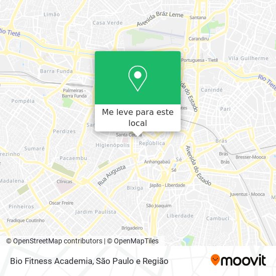 Bio Fitness Academia mapa