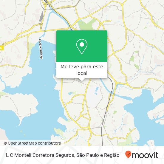 L C Monteli Corretora Seguros, Rua Lauzane, 1201 Socorro São Paulo-SP 04782-010 mapa