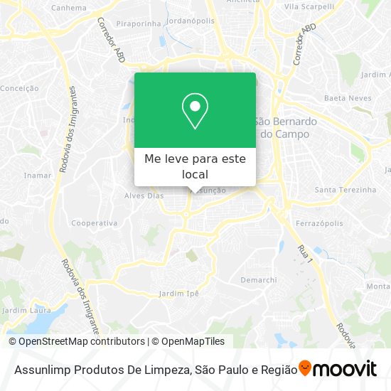 Assunlimp Produtos De Limpeza mapa