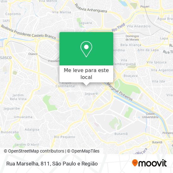Rua Marselha, 811 mapa