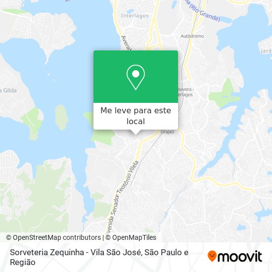 Sorveteria Zequinha - Vila São José mapa