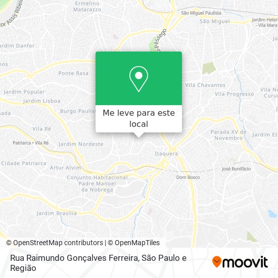Rua Raimundo Gonçalves Ferreira mapa