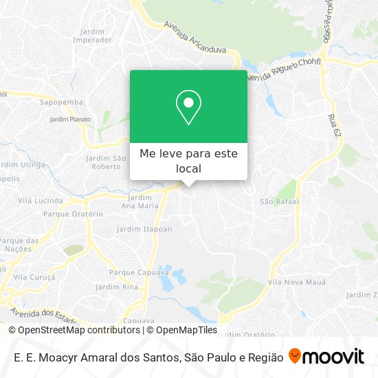 E. E. Moacyr Amaral dos Santos mapa