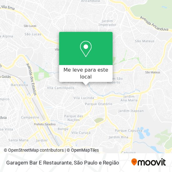 Garagem Bar E Restaurante mapa
