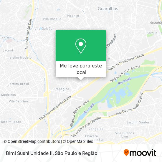 Bimi Sushi Unidade II mapa