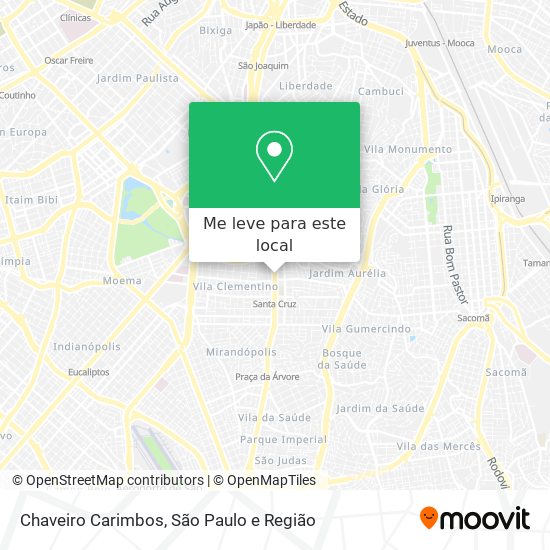 Chaveiro Carimbos mapa