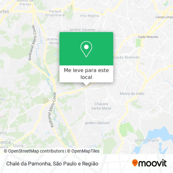 Chalé da Pamonha mapa