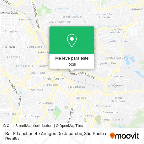 Bar E Lanchonete Amigos Do Jacatuba mapa