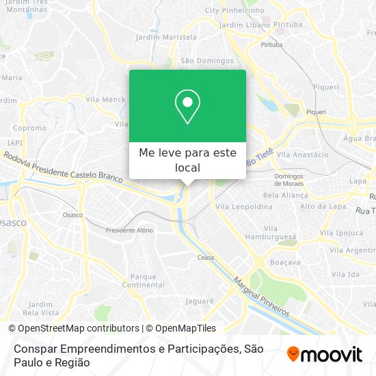 Conspar Empreendimentos e Participações mapa