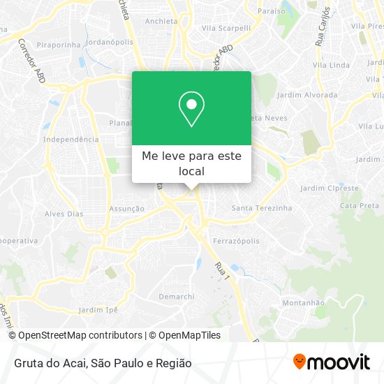 Gruta do Acai mapa