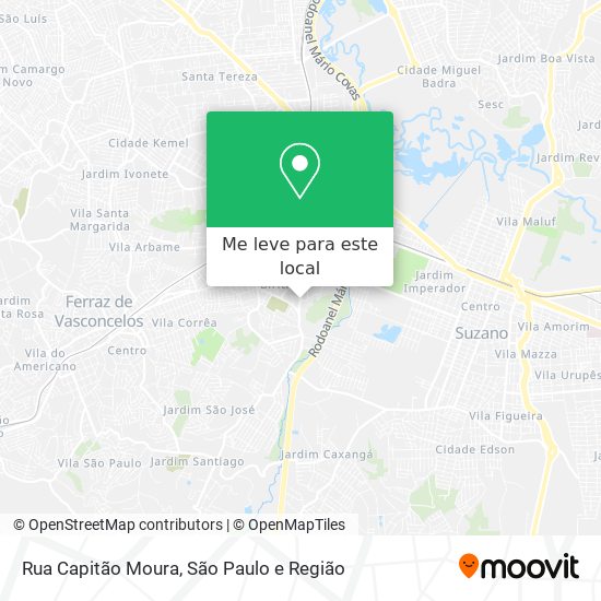 Rua Capitão Moura mapa