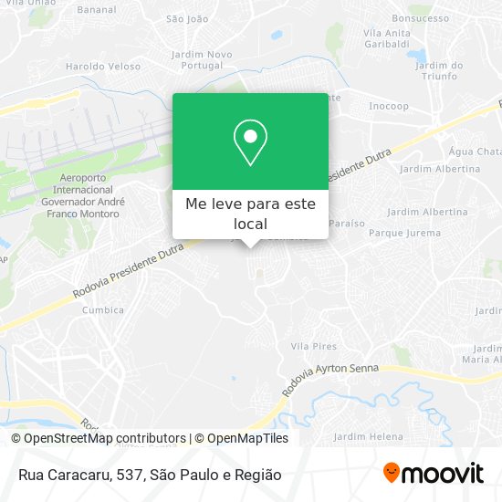Rua Caracaru, 537 mapa
