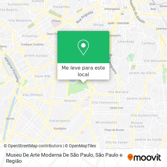Museu De Arte Moderna De São Paulo mapa