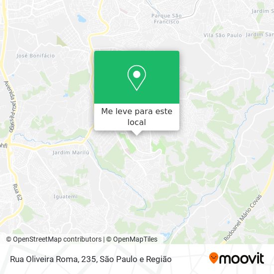 Rua Oliveira Roma, 235 mapa