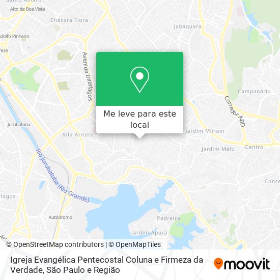 Igreja Evangélica Pentecostal Coluna e Firmeza da Verdade mapa