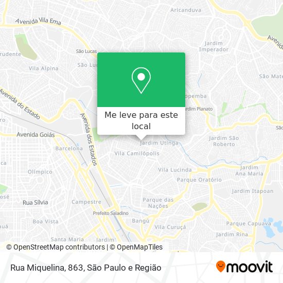 Rua Miquelina, 863 mapa