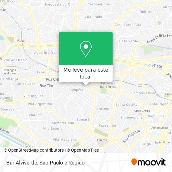 Bar Alviverde mapa