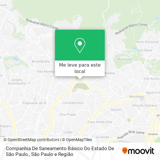 Companhia De Saneamento Básico Do Estado De São Paulo. mapa