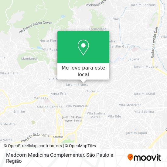 Medcom Medicina Complementar mapa