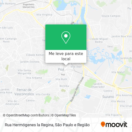 Rua Hermógenes la Regina mapa