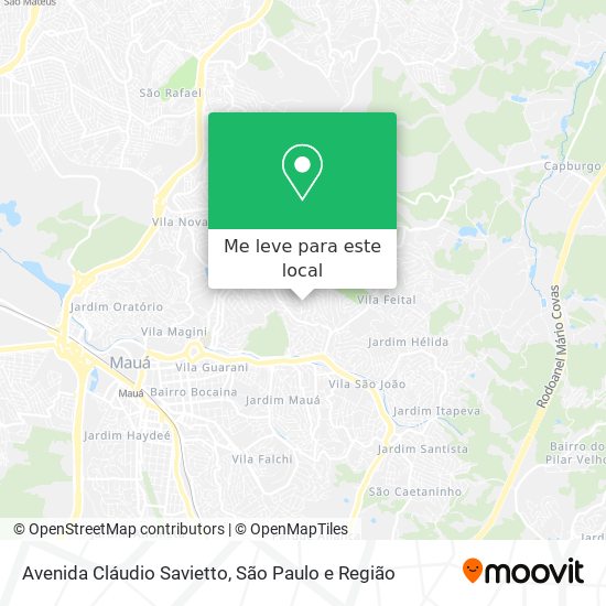 Avenida Cláudio Savietto mapa