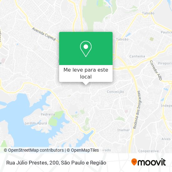 Rua Júlio Prestes, 200 mapa