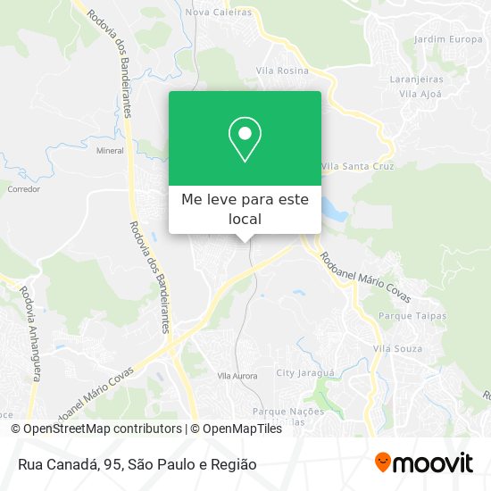 Rua Canadá, 95 mapa