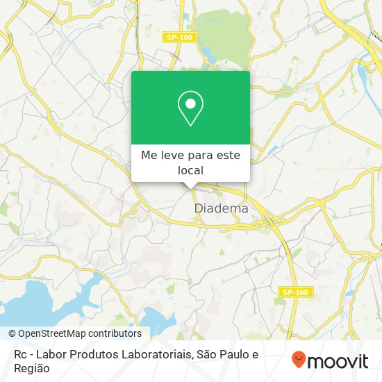 Rc - Labor Produtos Laboratoriais, Avenida Assembléia, 41 Centro Diadema-SP 09913-130 mapa