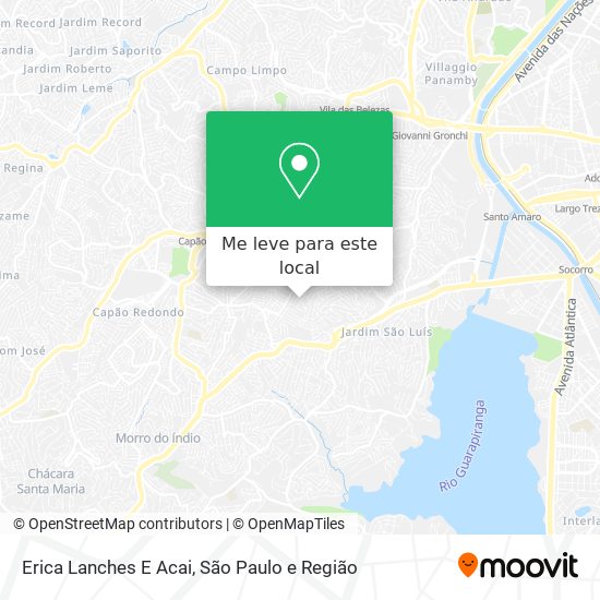 Erica Lanches E Acai mapa